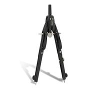 Aristo AR552504 College Quick Adjustment Compass with Adjustable Compass Legs (2 Joints, Max. Diameter of Drawing Circles 340 mm, Die-Cast Zinc, Includes 2 Refills) Grey