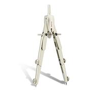 Aristo AR55630 Studio Quick Adjustment Compass (2 Joints, Max. Diameter of Drawing Circles 340 mm, Includes Compass Refills and Replacement Needle, Die-Cast Zinc) Silver