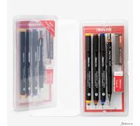 Aristo Geo Pigment Liner Set Fibre Tip 0.3 0.5 0.7mm With 0.5mm Pencil