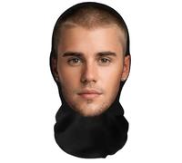 Aristo Solutions Realistic Justin Bieber 3D Print Full Face Mask - Breathable, Lightweight & Comfortable, Ideal for Cosplay, Parties, Halloween, Carnival & Events Funny