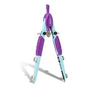 Aristo Topline Compass (Circles up to 370 mm Diameter, Leads, Die-cast Zinc Shaft) Turquoise/Purple