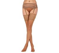 Aristoc 10 Denier Lace Top Stockings ARAWX5 Nude M