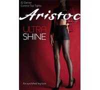 Aristoc 10 Denier Ultra Shine Control Top Tights - Medium - Vaguely Black