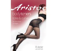 Aristoc 15 Denier Bodytoners Tum, Bum & Thigh Toner Tights - Black Black XL
