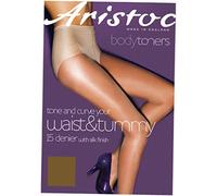 Aristoc Tone & Curve 15 Denier Silk Body Toner Tights (S/M (34"-40" Hip), Illusion)
