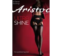 Aristoc - Ultra gloss stockings medium-large (5'4"-5'8", 163-173 cm) vaguely black, Vaguely Black, M-L
