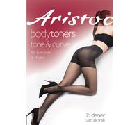 Aristoc Women's 15 Denier Bodytoners Tum, Bum & Thigh Toner Tights - Black | Size: XL Aristoc Black XL