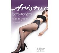 Pretty Polly Women's 15d high Leg Toner Tights, Black, M-L