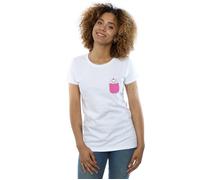 Disney Women's Aristocats Marie Chest Cotton T-Shirt in White | Size: Large Disney White L