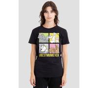 Aristocats Mother's Day BestMumEver With Dumbo, Bambi T-Shirt, Black Disney Black XL