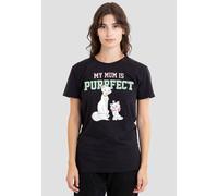 Aristocats Mother's Day My Mum Is Purrfect Duchess And Marie T-Shirt, Black Disney Black L