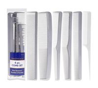 Aristocrat Heat Resistant Durable and Flexible Combs Set for Unisex 6 Pc Comb