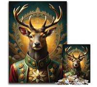 Aristocratic Animals Jigsaw Puzzles for Adults 1000 Piece Wooden Jigsaw Puzzles for Adults for TeenagerFamilies Perfect DIY DecorBrainTeasing Challenge 1000 PCS(75x50cm)