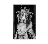 Aristocratic Australian Shepherd, Vintage Dogt, Renaissance Painting, Portrait, Quirky Animals, Poster Print for Teen Boys Room Wall Art Canvas Painting Print 24x36inch(60x90cm)
