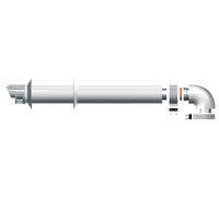 Ariston Horizontal Flue Kit 100mm - White