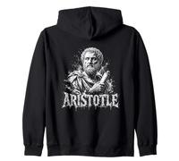 Aristotle Ancient Greek Philosopher Portrait Zip Hoodie