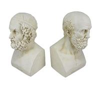 Aristotle And Homer Bust Bookends Greek Philosophy