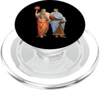 Aristotle and Plato with Basketballs - Philosophy Match PopSockets PopGrip for MagSafe