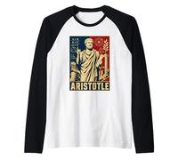Aristotle Classical Greek Philosopher Logic Symbol Raglan Baseball Tee