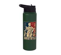 Aristotle Classical Greek Philosopher Logic Symbol Stainless Steel Insulated Water Bottle