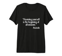 Aristotle Knowing Yourself Quote Premium T-Shirt