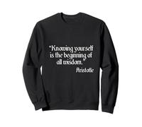 Aristotle Knowing Yourself Quote Sweatshirt
