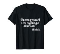 Aristotle Knowing Yourself Quote T-Shirt