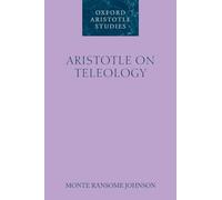 Aristotle on Teleology - 9780199238507