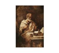 Aristotle Portrait Art Print Canvas Poster Bedroom Decor Landscape Office Room Decor Gift 8" L X 12" W