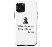 Aristotle Quote All Men By Nature Desire To Know Philosophy Case for iPhone 11 Pro