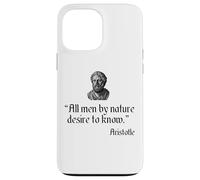 Aristotle Quote All Men By Nature Desire To Know Philosophy Case for iPhone 13 Pro Max