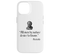 Aristotle Quote All Men By Nature Desire To Know Philosophy Case for iPhone 14