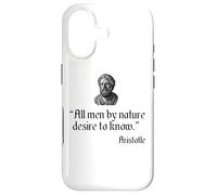 Aristotle Quote All Men By Nature Desire To Know Philosophy Case for iPhone 17