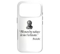Aristotle Quote All Men By Nature Desire To Know Philosophy Case for iPhone 17 Pro