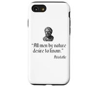 Aristotle Quote All Men By Nature Desire To Know Philosophy Case for iPhone SE (2020) / 7/8