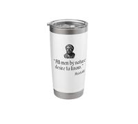 Aristotle Quote All Men by Nature Desire to Know Philosophy Stainless Steel Insulated Tumbler