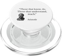 Aristotle Quote Those That Know Do PopSockets PopGrip for MagSafe