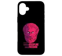 Aristotle Quote Through Discipline Comes Freedom Philosopher Case for iPhone 16 Plus