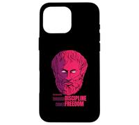 Aristotle Quote Through Discipline Comes Freedom Philosopher Case for iPhone 16 Pro Max