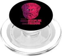 Aristotle Quote Through Discipline Comes Freedom Philosopher PopSockets PopGrip for MagSafe