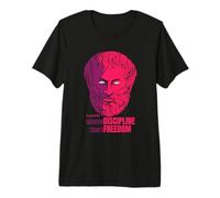 Aristotle Quote Through Discipline Comes Freedom Philosopher Premium T-Shirt