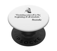 Aristotle Shirt on Knowing Yourself Aristotle Philosophy PopSockets Adhesive PopGrip