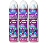 Aristowax Invisible Window Foaming Glass Cleaner - 300ml, Achieve a Streak-Free, Crystal Clear Shine on All Windows, Mirrors, and Glass Surfaces with an Easy-to-Use Foaming Formula, Pack of 3