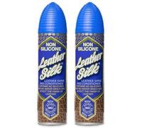 Aristowax Leather Silk Shine & Conditioner with Beeswax, Non-Silicone Formula Emollients for Leather Sofas, Car Seats, Furniture - Leather Spray Cleaner Polish and Protector, 2 pack + Cheeroo Magnet