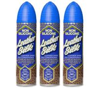 Aristowax Leather Silk Shine & Conditioner with Beeswax, Non-Silicone Formula Emollients for Sofas, Car Seats, Furniture - Leather Spray Cleaner Polish and Protector, 3 pack + Cheeroo Magnet