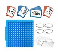 Arithmetic Flash Cards | Educational Toys with Board,Set of Math Flash Cards, for Kids Ages 1 to 6 Years Boys Girls Home Nursery Classroom School Kindergarten