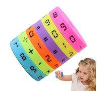 Arithmetic Learning Toy - Cylinder Math Cubes for Intelligence Development | Colorful Number and Math Game Cubes for Preschool Boys and Girls, Educational Counting, Addition, Subtraction