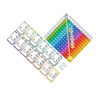 Arithmetics Practice Study Cards Homeschooling Math Learning Aid for Logics Skills and Engaging Activity Multifunctional Parent Math Cards Math Teaching Exercise Cards