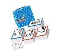 Arithmetics Practice Study Cards Homeschooling Math Learning Aid for Logics Skills and Engaging Activity Multifunctional Addition Subtraction Learning Cards