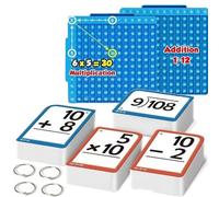 Arithmetics Practice Study Cards Homeschooling Math Learning Aid for Logics Skills and Engaging Activity Multifunctional Math Teaching Exercise Cards